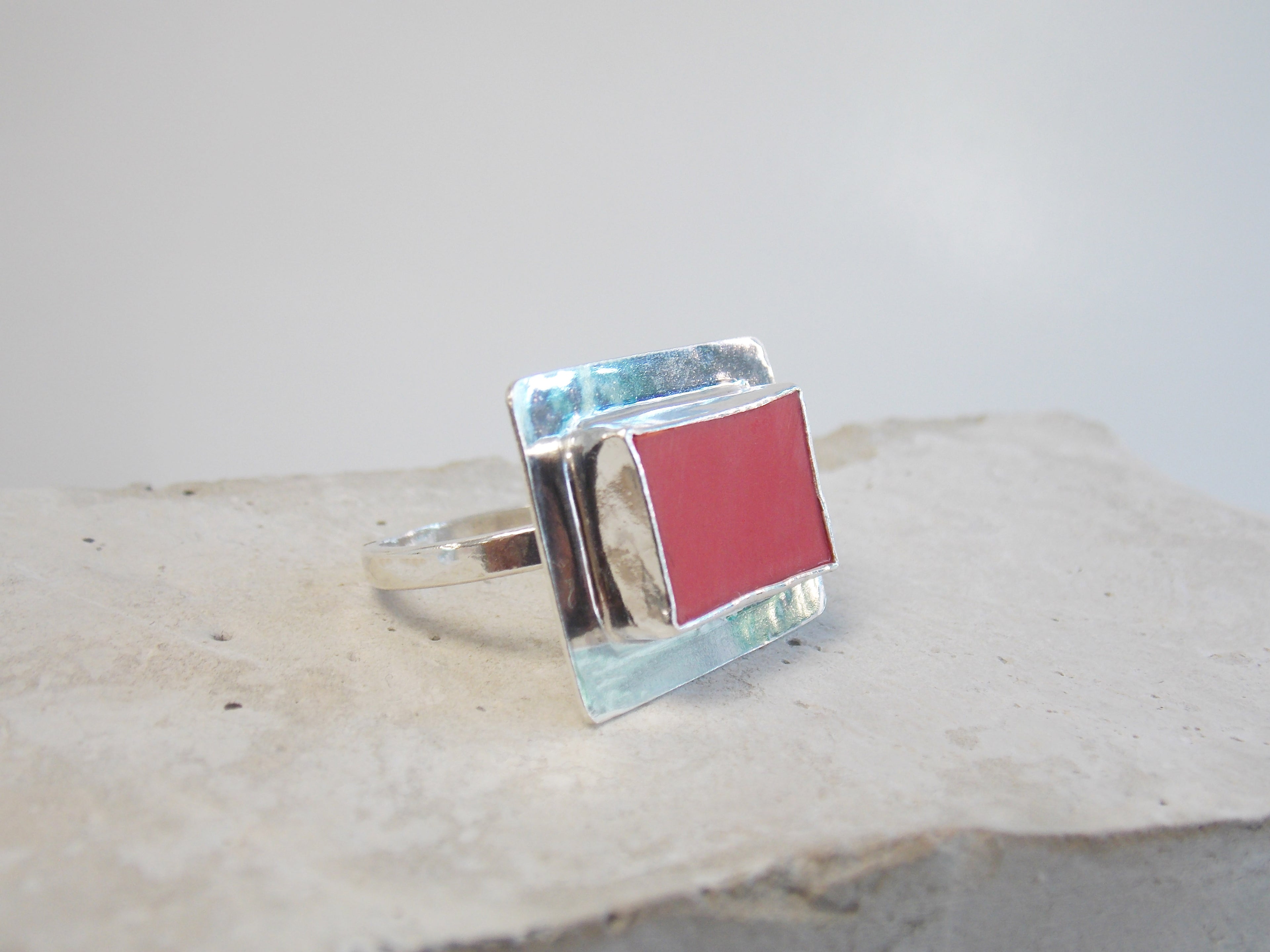 Reclaimed Red Coral Ring