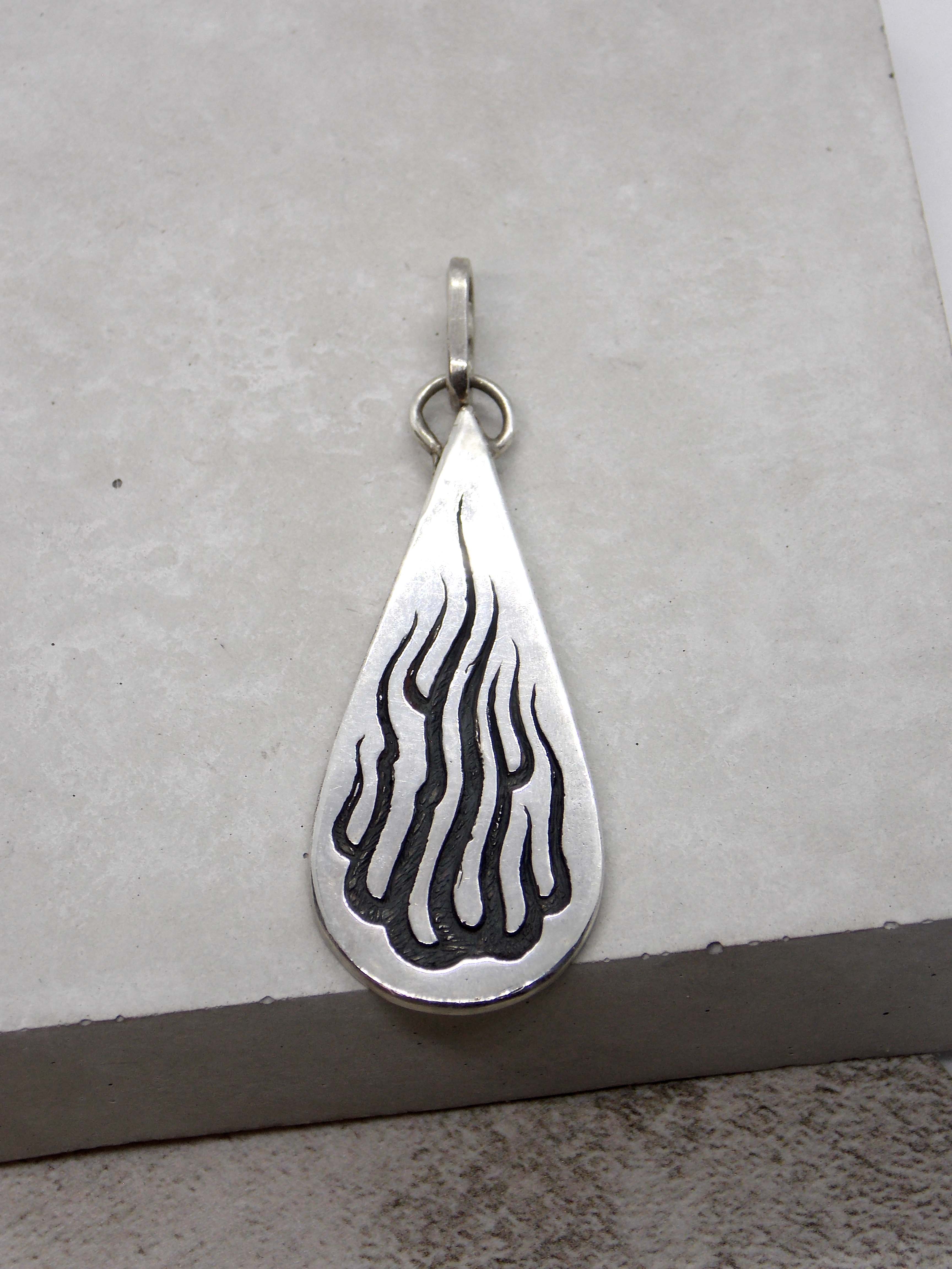 Flame Pendant / Earring