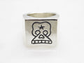 Square Skull Signet Ring