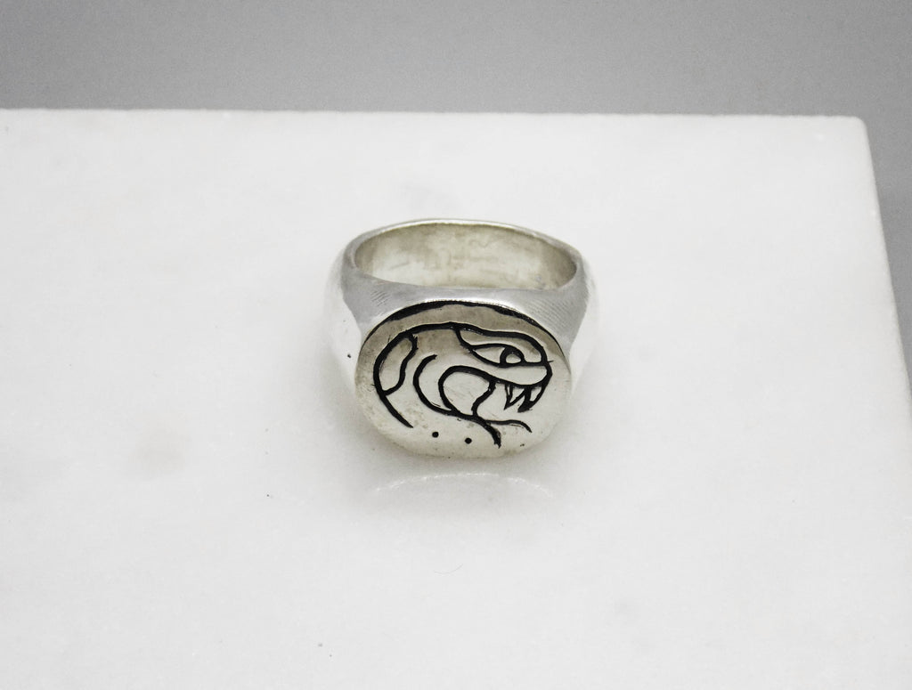 Snake Signet Ring
