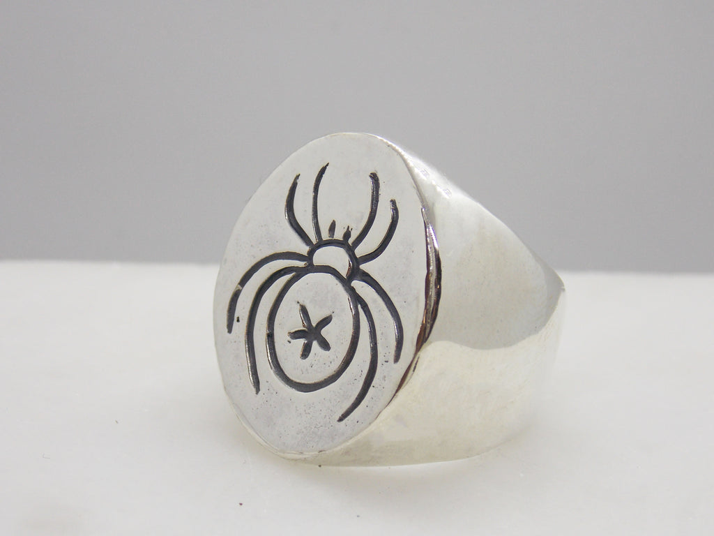 Spider Signet Ring